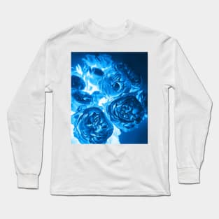 Cyanotype Photography Blue Roses Alternative Process Long Sleeve T-Shirt